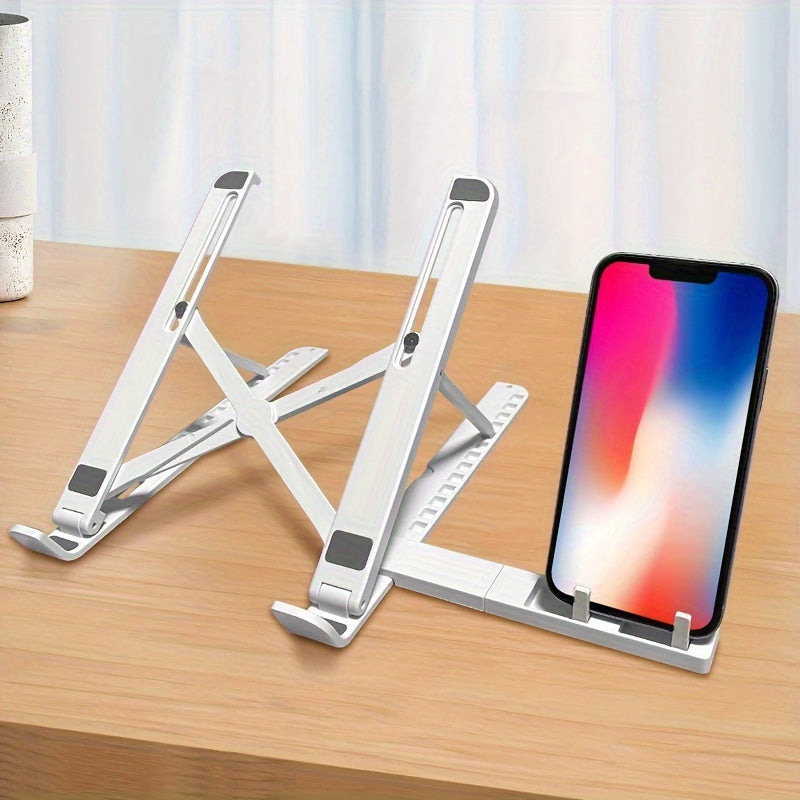 Laptop bracket Portable storage Lifting base bracket Hollow out heat dissipation 2-in-1 folding flat plate bracket
