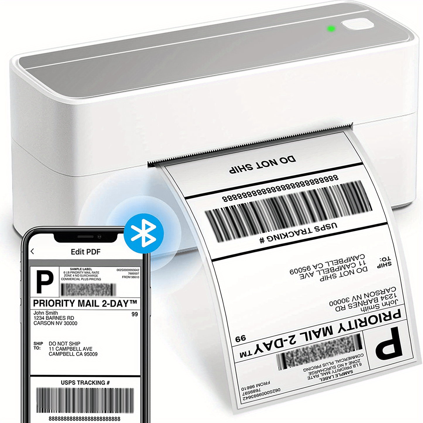 Thermal Shipping Label Printer - Portable Thermal Label Printer for Shipping Packages - Thermal Shipping Label Printer Wireless Label Makers