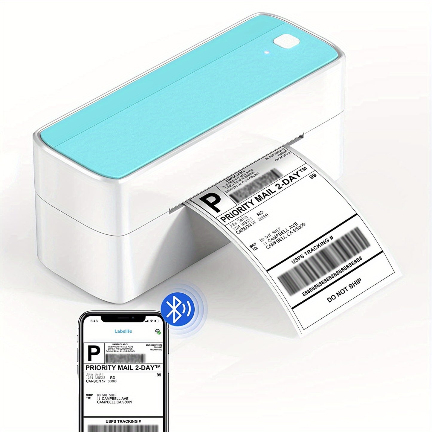 Thermal Shipping Label Printer - Portable Thermal Label Printer for Shipping Packages - Thermal Shipping Label Printer Wireless Label Makers
