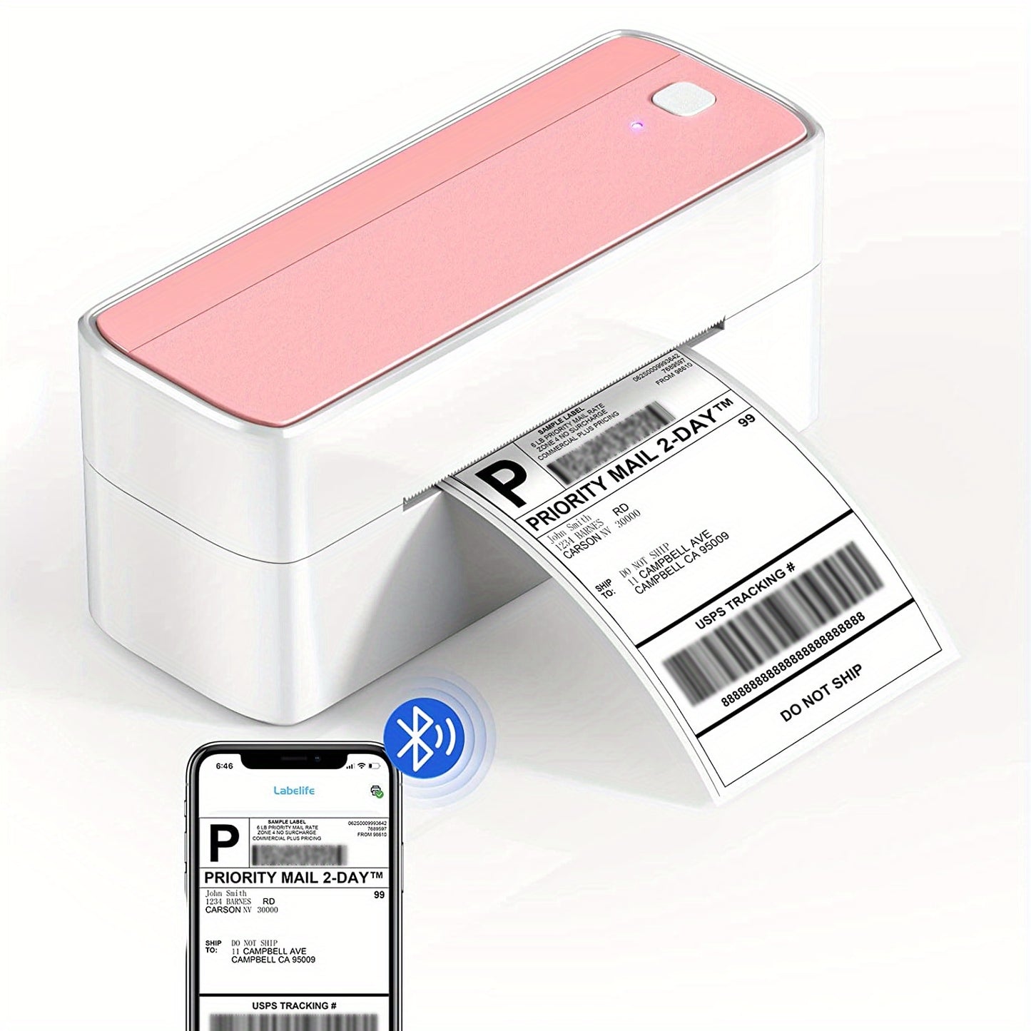 Thermal Shipping Label Printer - Portable Thermal Label Printer for Shipping Packages - Thermal Shipping Label Printer Wireless Label Makers