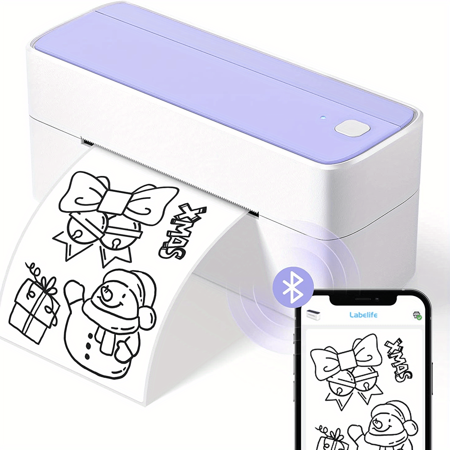 Thermal Shipping Label Printer - Portable Thermal Label Printer for Shipping Packages - Thermal Shipping Label Printer Wireless Label Makers