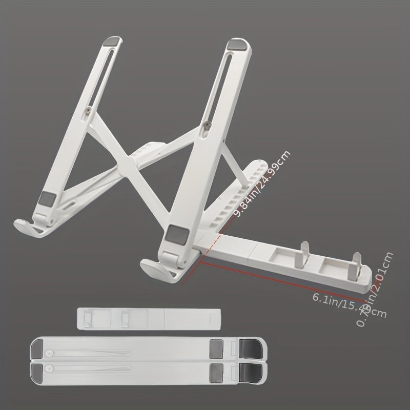 Laptop bracket Portable storage Lifting base bracket Hollow out heat dissipation 2-in-1 folding flat plate bracket