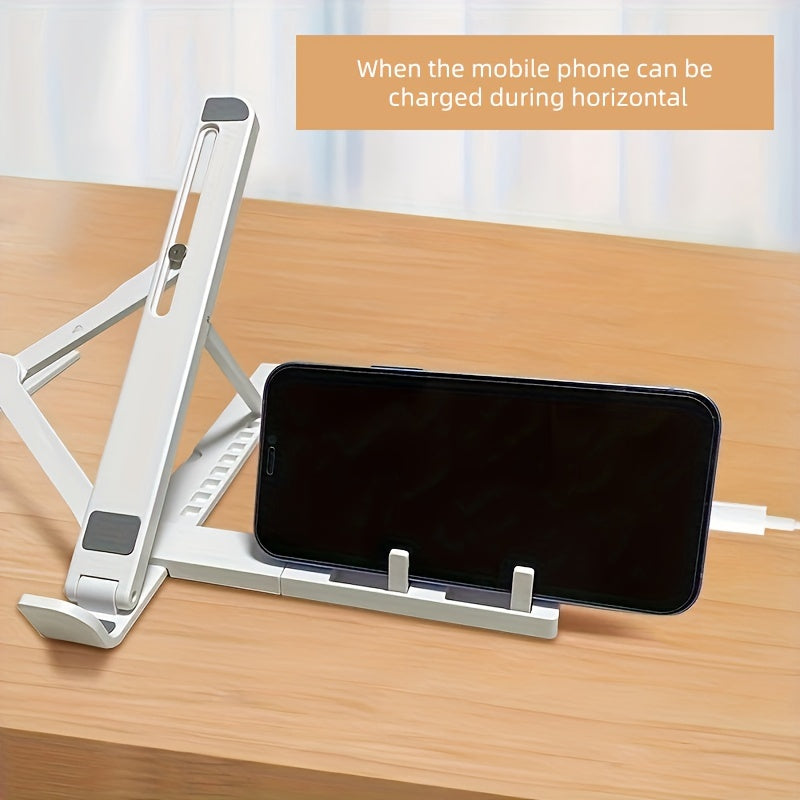 Laptop bracket Portable storage Lifting base bracket Hollow out heat dissipation 2-in-1 folding flat plate bracket