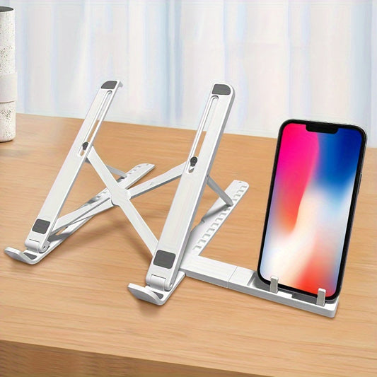 Laptop bracket Portable storage Lifting base bracket Hollow out heat dissipation 2-in-1 folding flat plate bracket