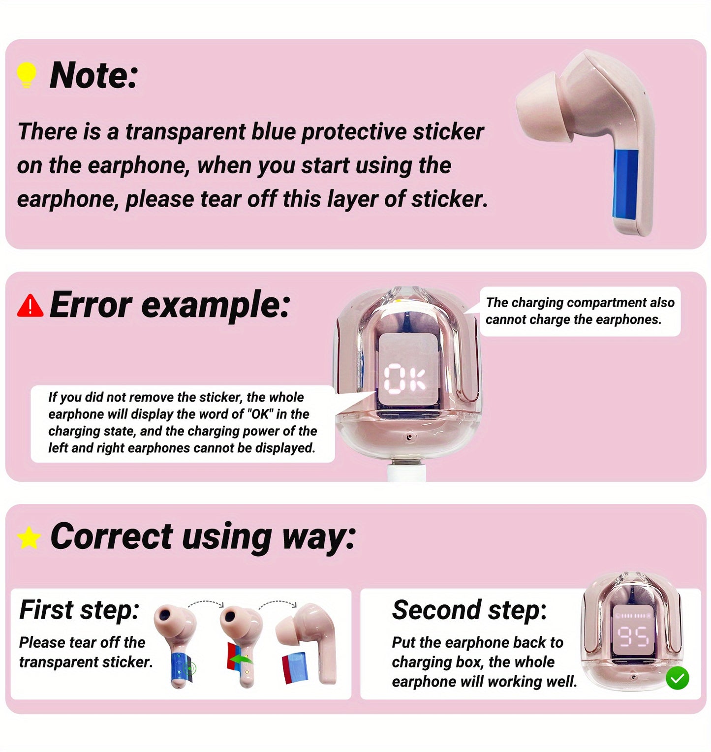 Original T6 Wireless Earphone Calling Noise Reduction Earbuds With Mic Sport Gaming Music Headset Best Gift For Family/Friend/Couple