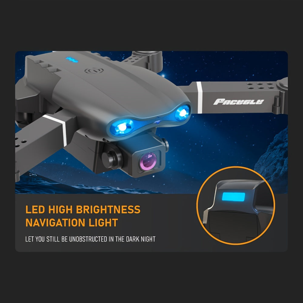 E99 Foldable Drone with Dual HD Cameras, 2.4GHz WiFi FPV Live Video Transmission, Remote Control Quadcopter for Beginners - Ideal Indoor & Outdoor Gift for Men, Indoor Flying | Modern Drone | Stable Flight Drone