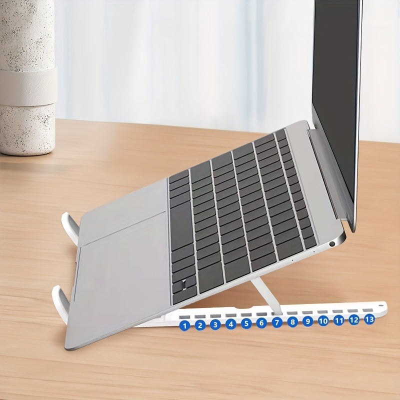 Laptop bracket Portable storage Lifting base bracket Hollow out heat dissipation 2-in-1 folding flat plate bracket